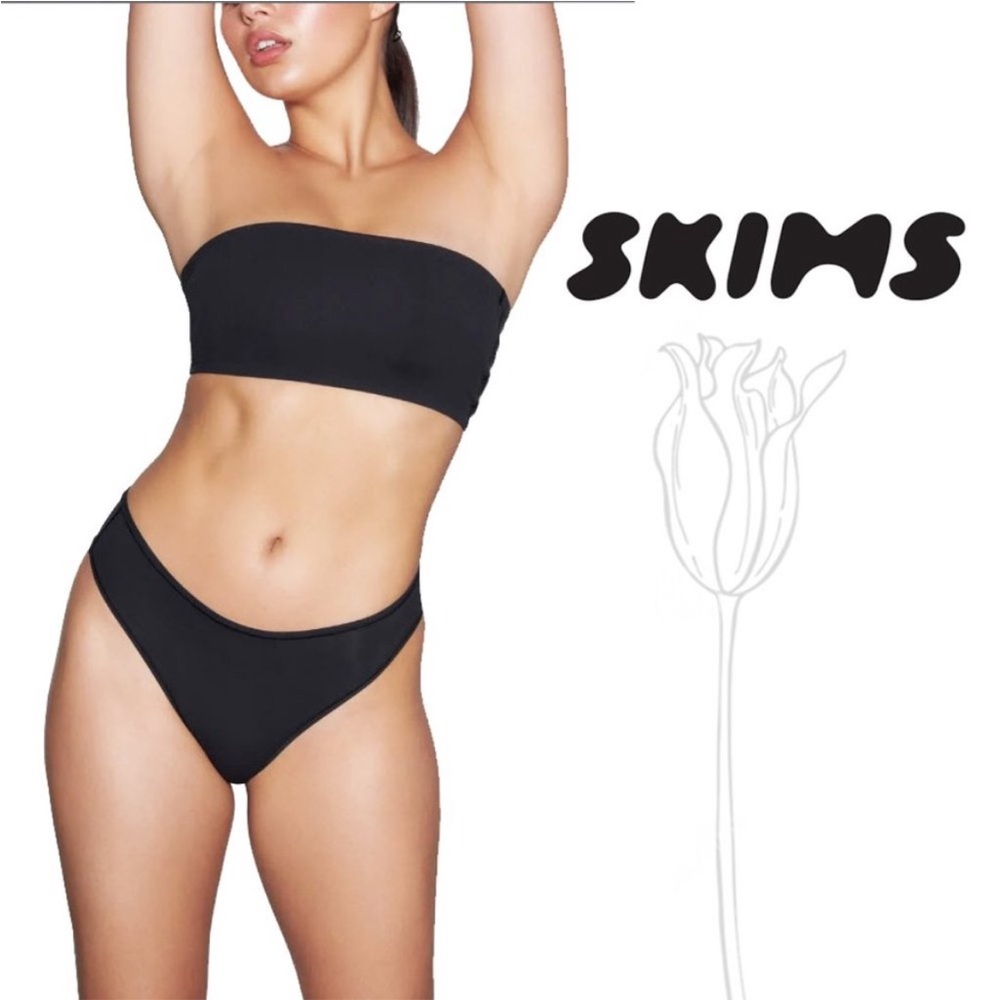 NWT Skims Fits Everybody Bandeau, Onyx, Medium